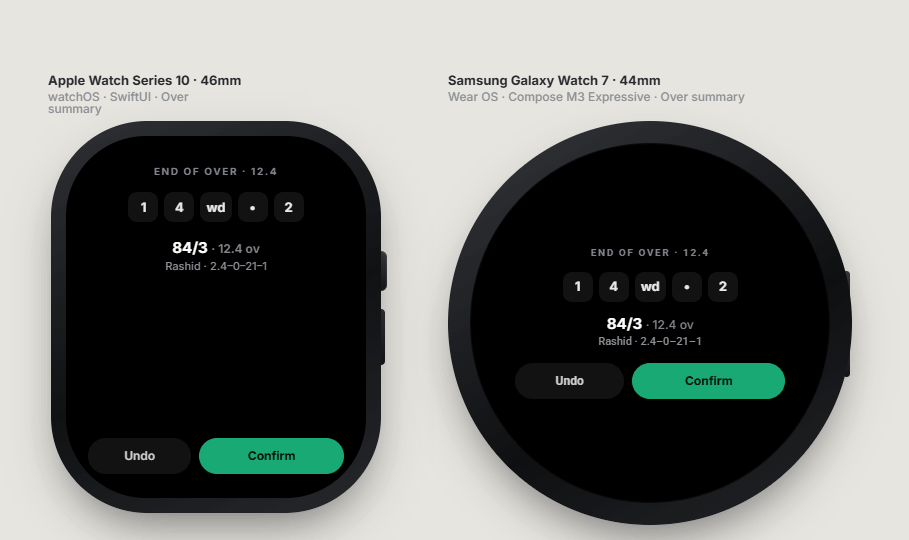 Over summary screen